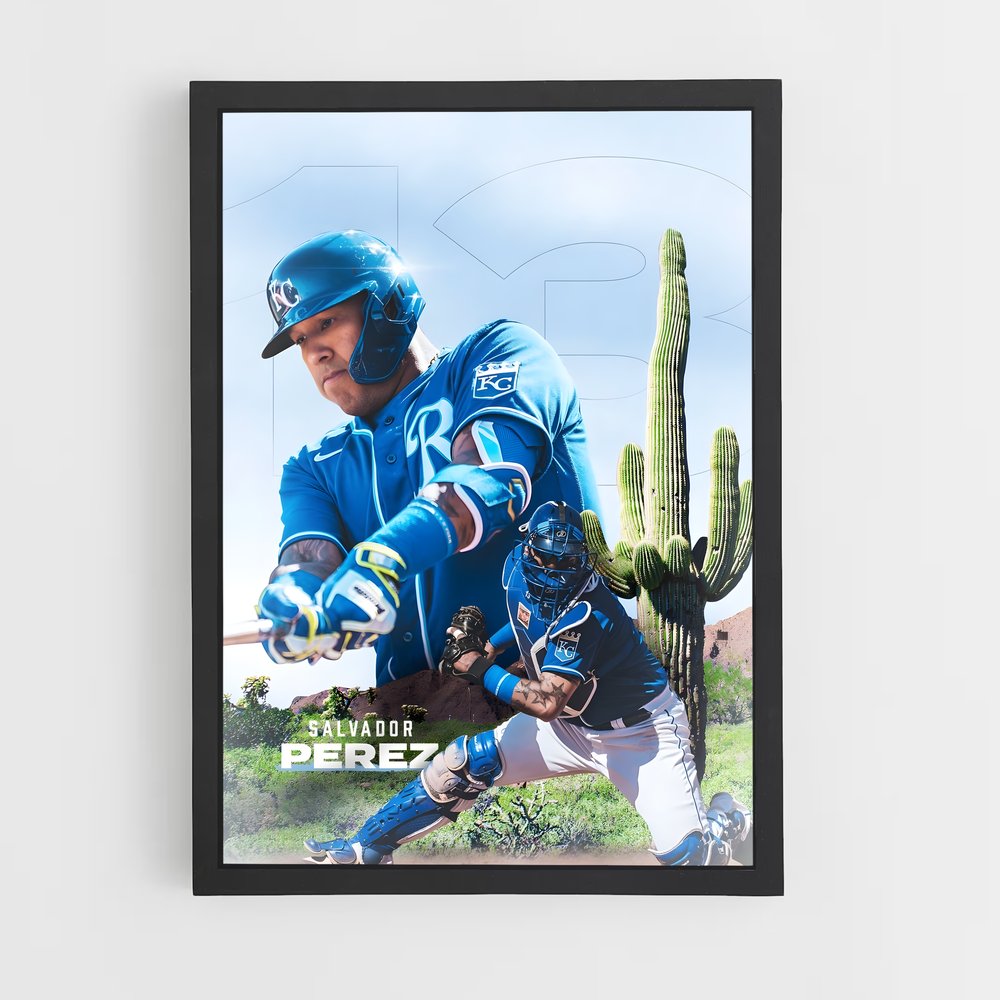 Poster Salvador swing – affiche Baseball (vue 2)